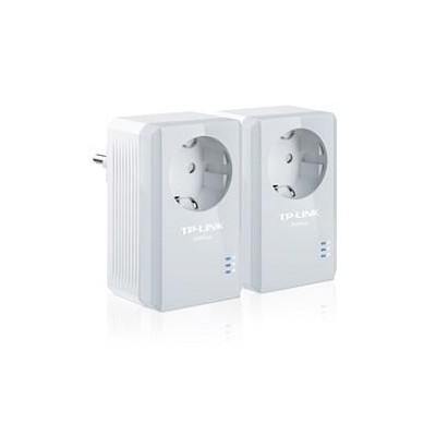 Комплект з двох мережевих адаптерів для силових ліній, мережеве обладнання, TL-PA4010PKIT TP-LINK