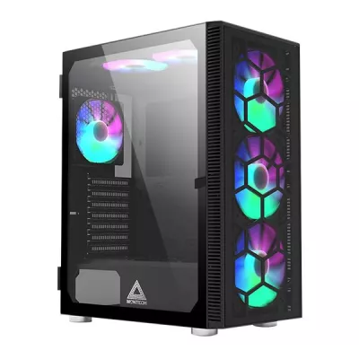 Корпус ATX W/O PSU X3 GLASS (B) MONTECH