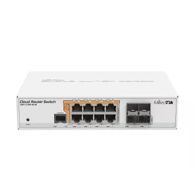 Мережевий комутатор EtherNet 4SFP CRS112-8P-4S-IN MIKROTIK