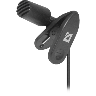 Мікрофон. IT DEFENDER MIC-109 чорний на прищепці 1.8м