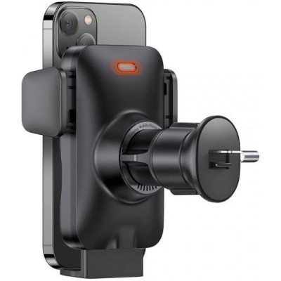 Автомобільний тримач З бездротовою зарядкою Baseus Wisdom Auto Alignment 15W (CGZX000001) Black