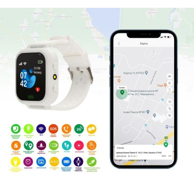 Смарт-годинник Для дітей AmiGo GO009 White (Білий)
