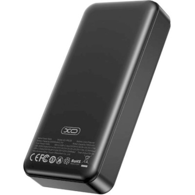 зовн. акум. XO PR239 - 20000 mAh PD20W + QC22.5W (Чорний)