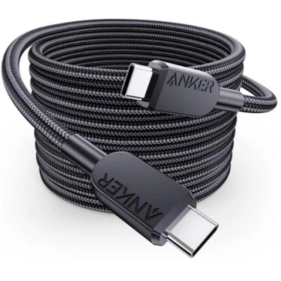 кабель ANKER 310 USB-C to USB-C - 0.9m 240W Nylon (Чорний)