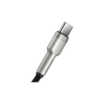 Кабель Baseus Cafule Metal Data Type-C 66W (0.25m) (CAKF000001) Black