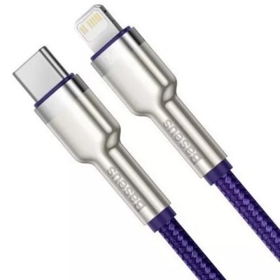 Кабель Baseus Cafule Metal Type-C To Lightning PD 20W (1m) (CATLJK-A05) Purple