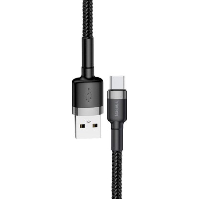 Кабель Baseus Cafule Micro 2.4A 0.5 М (CAMKLF-AG1) G-Black