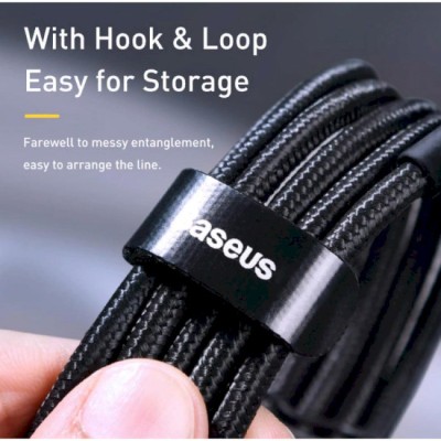 Кабель Baseus Cafule PD2.0 100W Flash Charging USB For Type-C Cable (20V 5A)2m Red+Black (CATKLF-AL91)