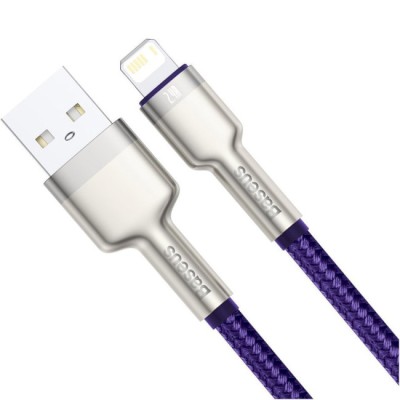 Кабель Baseus Cafule Series Metal Data USB кабель USB To IP 2.4A 2 М (CALJK-B05) Purple Кабель Baseus Cafule Series Metal Data USB кабель USB To IP 2.4A 2 М (CALJK-B05) Purple