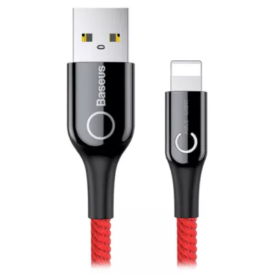 Кабель Baseus C-shaped Lightning 1м 2.4 A (CALCD-09) Red