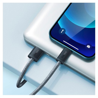 Кабель Baseus Dynamic Series Fast Charging Lightning 2.4A (1m) CALD000416 Slate Gray