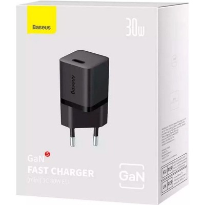 Зарядний Пристрій Baseus GaN5 Fast Charger 1C 30W CCGN070401 Black