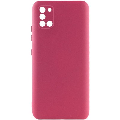 Чохол Silicone Cover Lakshmi Full Camera (A) для Samsung Galaxy A31 Бордовий / Marsala
