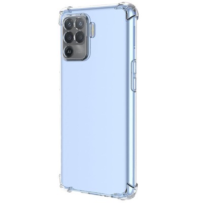 TPU чохол GETMAN Ease logo посилені кути Full Camera для Oppo Reno 5 Lite Безбарвний (прозорий)