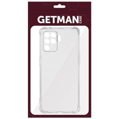 TPU чохол GETMAN Ease logo посилені кути Full Camera для Oppo Reno 5 Lite Безбарвний (прозорий)