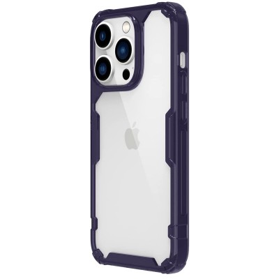 TPU чохол Nillkin Nature Pro Series для Apple iPhone 14 Pro Max (6.7") Темно-фіолетовий (прозорий)