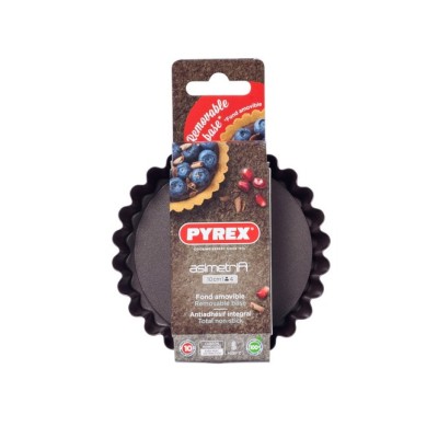 Форма PYREX Asimetria набір 4шт форм для тарталеток 10 см (AS04SX0/7640) Форма PYREX Asimetria набір 4шт форм для тарталеток 10 см (AS04SX0/7640)