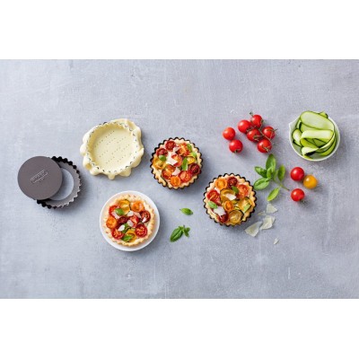 Форма PYREX Asimetria набір 4шт форм для тарталеток 10 см (AS04SX0/7640) Форма PYREX Asimetria набір 4шт форм для тарталеток 10 см (AS04SX0/7640)