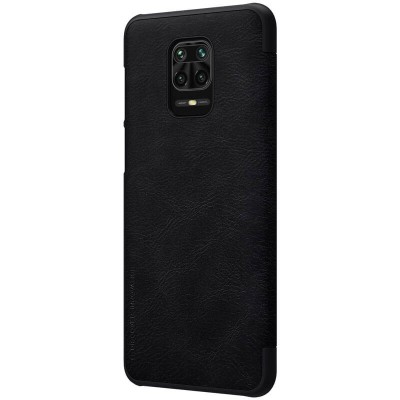 Шкіряний чохол (книжка) Nillkin Qin Series для Xiaomi Redmi Note 9s / Note 9 Pro / Note 9 Pro Max Чорний