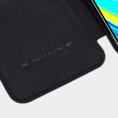 Шкіряний чохол (книжка) Nillkin Qin Series для Xiaomi Redmi Note 9s / Note 9 Pro / Note 9 Pro Max Чорний