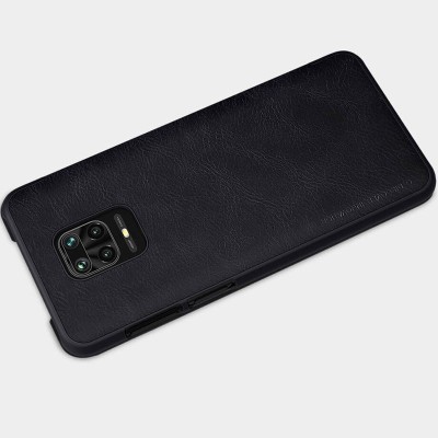 Шкіряний чохол (книжка) Nillkin Qin Series для Xiaomi Redmi Note 9s / Note 9 Pro / Note 9 Pro Max Чорний