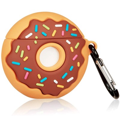 Силіконовий футляр Donut для навушників AirPods 1/2 Коричневий