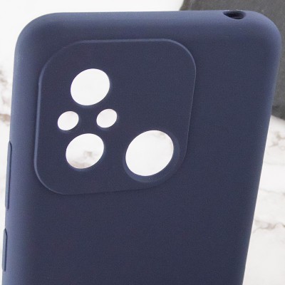 Чохол Silicone Cover Lakshmi Full Camera (AAA) with Logo для Xiaomi Redmi 12C Темно-синій / Midnight blue