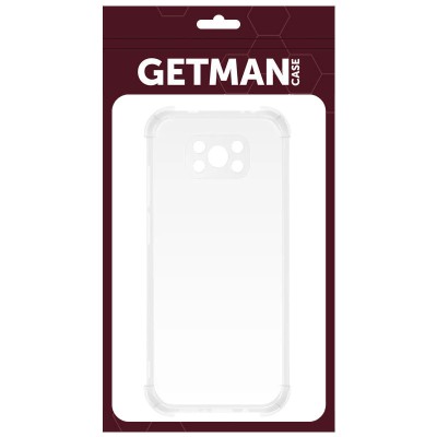 TPU чохол GETMAN Ease logo посилені кути Full Camera для Xiaomi Poco X3 NFC / Poco X3 Pro Безбарвний (прозорий)