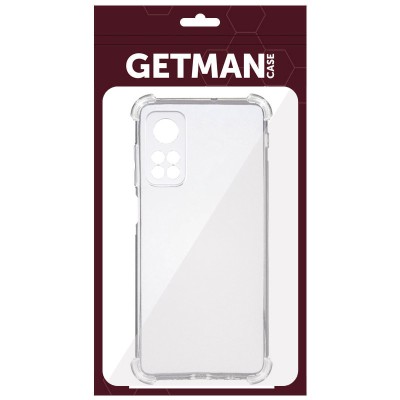 TPU чохол GETMAN Ease logo посилені кути Full Camera для Xiaomi Redmi K40/K40 Pro/K40 Pro+/Poco F3 Безбарвний (прозорий)
