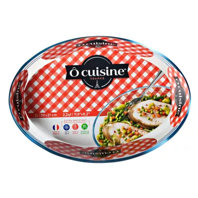 Форма с/к O CUISINE склянна овал. 30х21х6см (2л) (345BC00/1644)