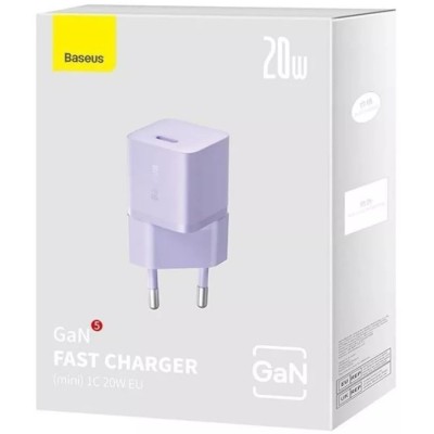 Зарядний Пристрій Baseus GaN5 Fast Charger 1C 20W CCGN050105 Purple