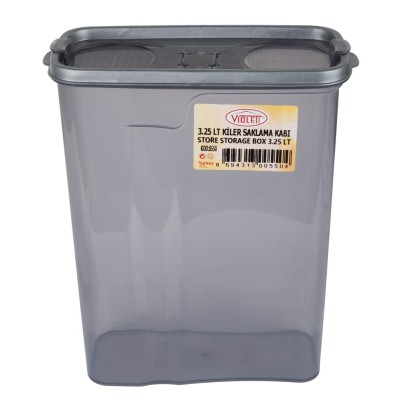 контейнер пл. VIOLET HOUSE 0550 Transparent Black д/сипучих 3.25 л (0550 Transparent Black)