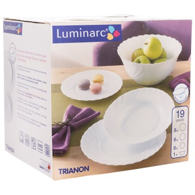Сервіз LUMINARC TRIANON 19 предметів (00144) Сервіз LUMINARC TRIANON 19 предметів (00144)