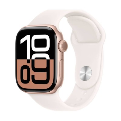 Смарт-годинник Apple Watch Series 10 GPS 42mm Rose Gold Aluminium Case with Light Blush Sport Band S/M MWWH3