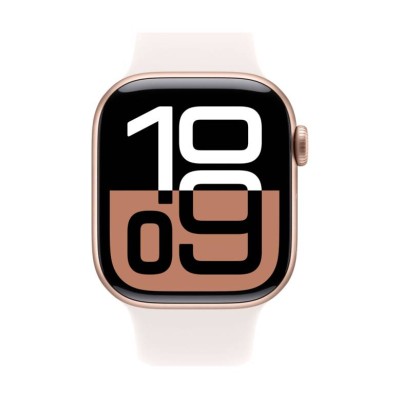 Смарт-годинник Apple Watch Series 10 GPS 42mm Rose Gold Aluminium Case with Light Blush Sport Band S/M MWWH3