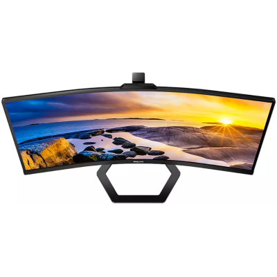 Монiтор TFT PHILIPS 34" 34E1C5600HE/00 21:9 WQHD VA Curved 100Hz HDMI DP USB-C WebCam