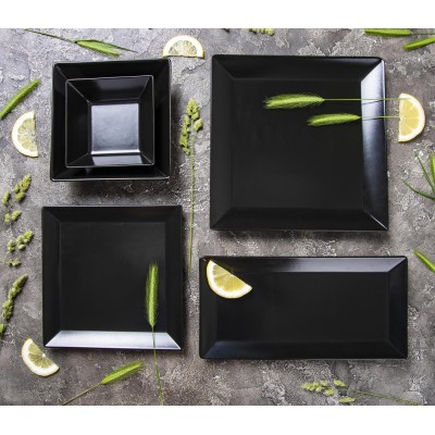 Тарілка IPEC TOKYO чорний/26х26 см /обід.(1) (30900238)