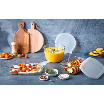 Форма с/к PYREX DAILY форма з криш.скл. прям. 22х17см (1.3л) (342P000/3046)