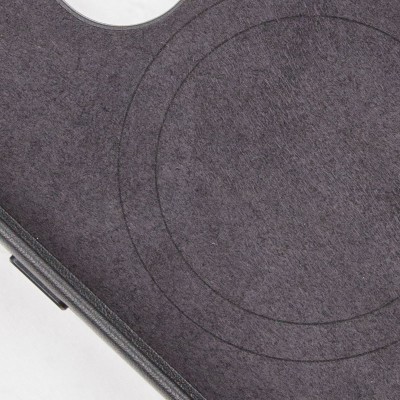 Шкіряний чохол Leather Case (AAA) with MagSafe and Animation для Apple iPhone 14 Pro Max (6.7") Midnight