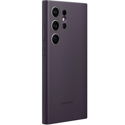 Шкіряний чохол Leather Case (AAA) для Samsung Galaxy S24 Ultra Purple