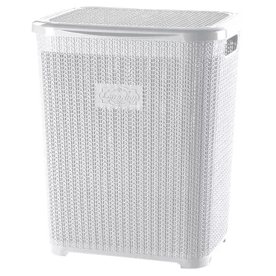 Корзина д/білизни VIOLET HOUSE 1007 Виолетта WHITE з/кр. 45 л (1007 Виолетта WHITE 45 л)