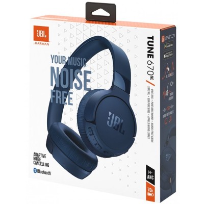 Навушники JBL TUNE 670NC (JBLT670NCBLU) Blue