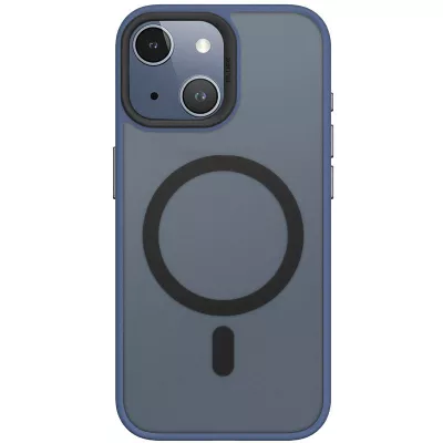 TPU+PC чохол Blueo Skin Friendly Frosted with MagSafe для Apple iPhone 15 (6.1") Синій