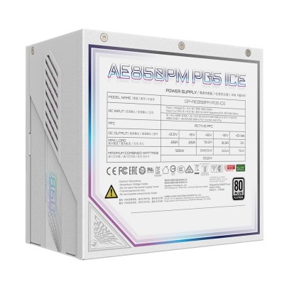 Блок живлення ATX3.0 850W GP-AE850PM PG5 ICE GIGABYTE