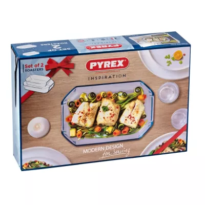 Форма с/к PYREX Inspiration наб.2шт форм ск.прям(33х22,20х30)кольор.уп (913S037/7043)