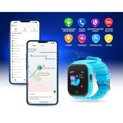 Смарт-годинник Для дітей GARMIX PointPRO-100 BLUE (Блакит.)