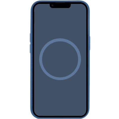 Чохол Silicone case (AAA) full with Magsafe and Animation для Apple iPhone 16 (6.1") Denim