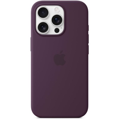 Чохол Silicone case (AAA) full with Magsafe and Animation для Apple iPhone 16 Pro Max (6.9") Plum