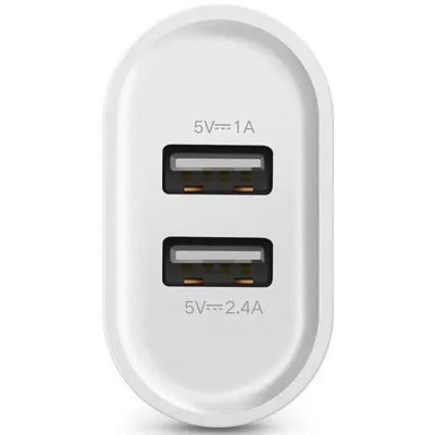 Мережевий Зарядний пристрій UGREEN CD104 Dual USB Wall Charger 3.4A (20384) White