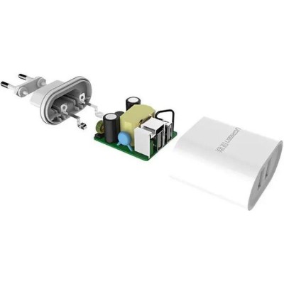 Мережевий Зарядний пристрій UGREEN CD104 Dual USB Wall Charger 3.4A (20384) White